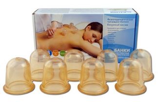 Schröpfgläser aus Gummi Ø 3,5 cm 8-er Set